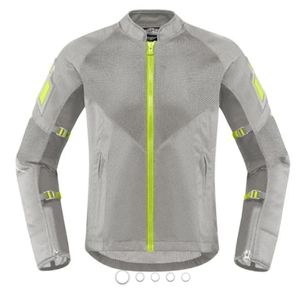 ICON Motorcycle jacket mesh reflectors lightweight detachable protectors